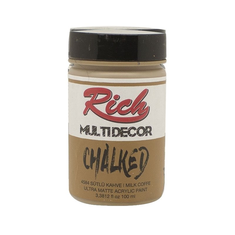 Multidecor Chalked Akrilik Boya - 100cc - Sütlü Kahve - N:4584