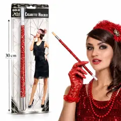 Kırmızı Payetli Sigara Tutacağı