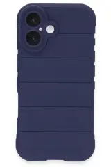 Newface İphone 16 Kılıf Optimum Silikon - Lacivert