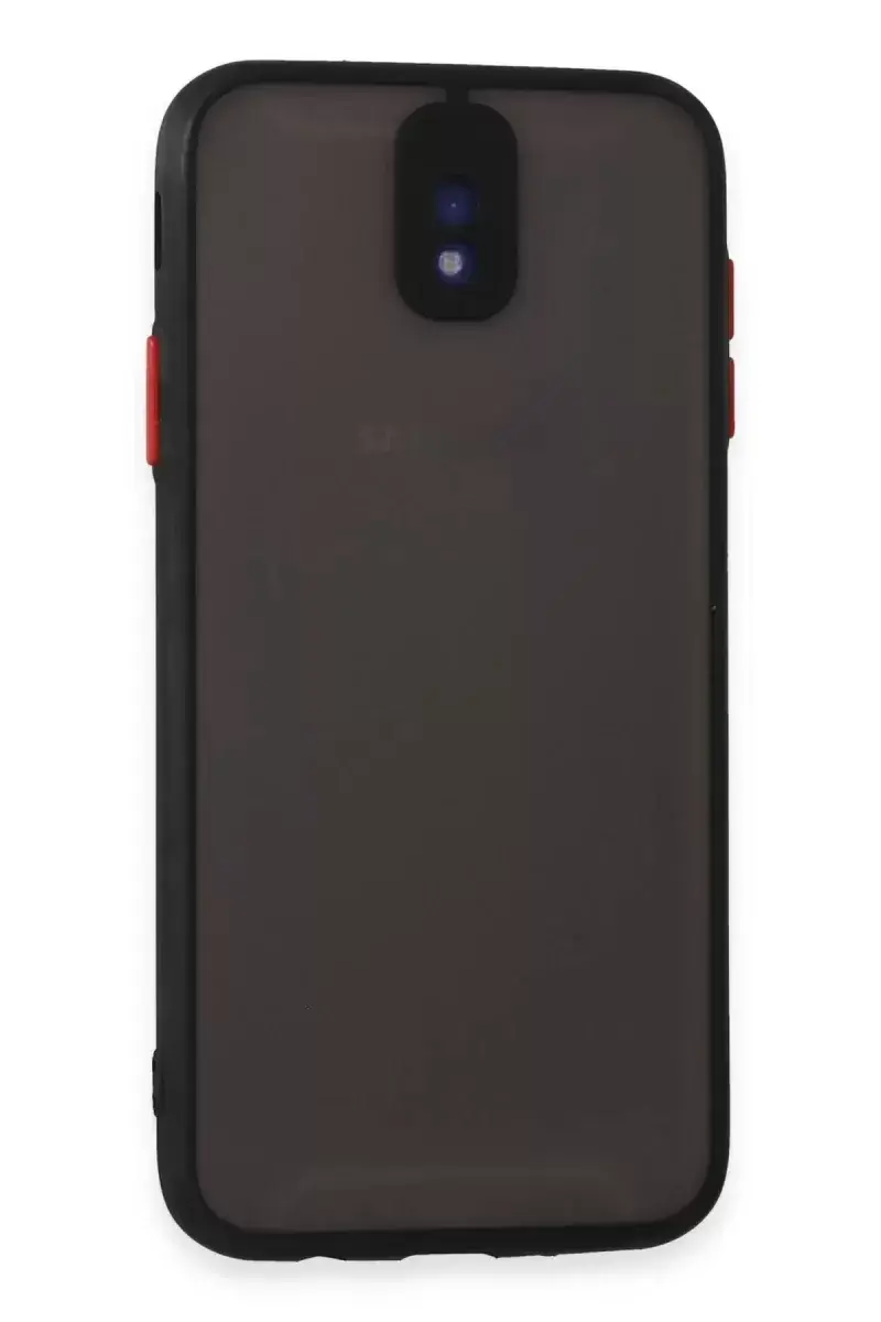 Newface Samsung Galaxy J7 Pro / J730 Kılıf Montreal Silikon Kapak - Siyah