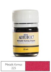 Metalik Kumaş Boyası 25ml Kırmızı 225