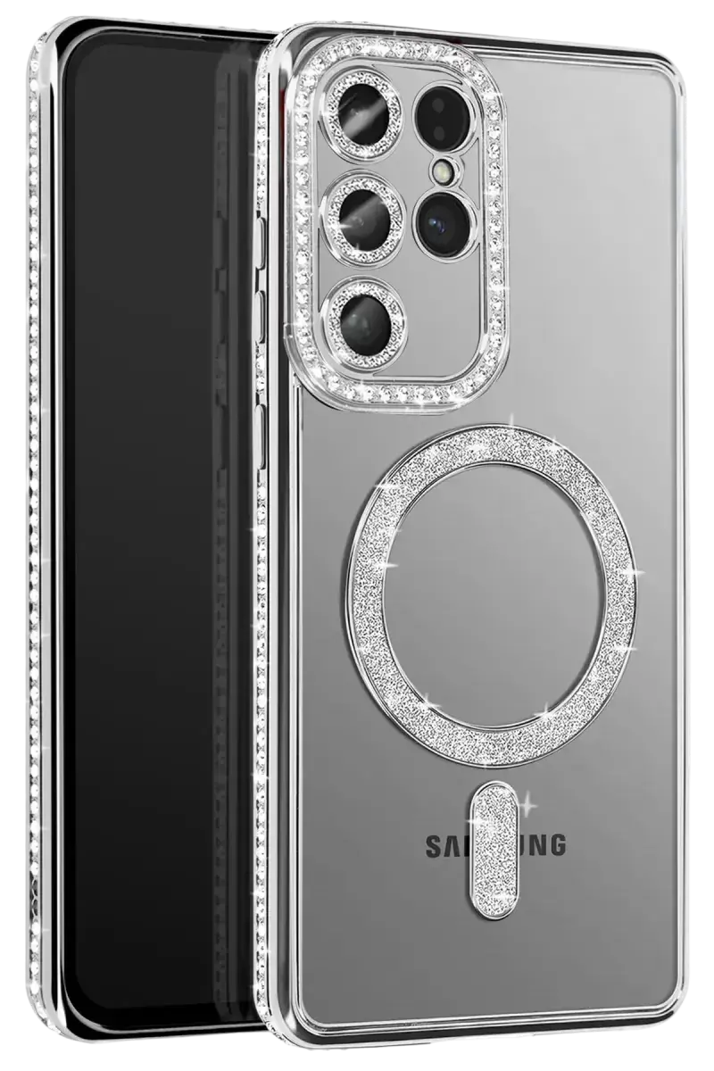 Joko Samsung Galaxy S26 Ultra Joke Simli Magneticsafe Kılıf - Gümüş