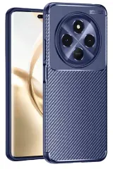 Newface Tecno Spark 30c Kılıf Auto Focus Karbon Kapak - Lacivert