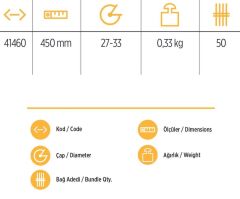 YKS 41460 Keser Sapı 45 cm