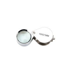 Metal Loupe Büyüteç 10x - 21mm