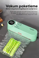 Kablosuz Şarjlı 60 KPa Gıda Vakum Makinesi