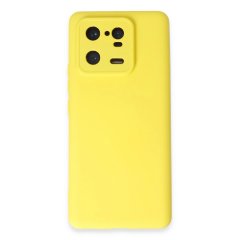 Xiaomi Mi 13 Pro Kılıf Nano İçi Kadife Silikon - Sarı