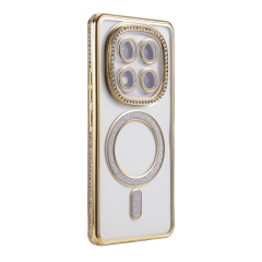 Xiaomi Redmi Note 15 Pro Plus 5g Joke Simli Magneticsafe Kılıf - Gold