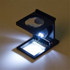 Işıklı Metal Loupe 10X