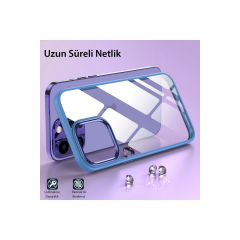 İphone 14 Pro Max Kılıf Power Silikon - Lila