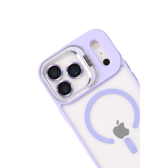 Joko  İphone 17 Pro Max Remim Lensli Magsafe Standlı Kapak - Lila
