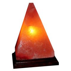 Piramit Şekilli Doğal Himalaya Tuzu Lambası Kablolu Ampullü Pembe 3-4Kg