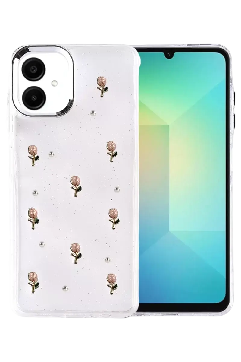 Newface Samsung Galaxy A07 4g Fiyonk Desenli Kapak - Desen 6