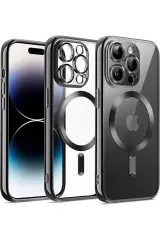 Newface İphone 12 Pro Kılıf Kross Magneticsafe Kapak - Siyah