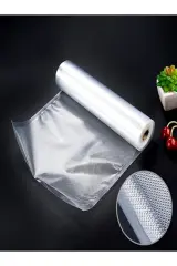 Tırtıklı Rulo Vakum Makinesi Poşeti - 20 cm x 5 Metre (Gıda Uygun)