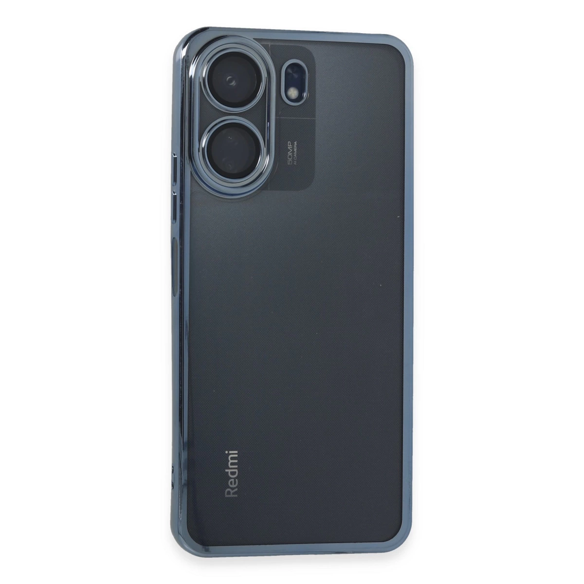 Xiaomi Redmi 13c Kılıf Razer Lensli Silikon - Lacivert