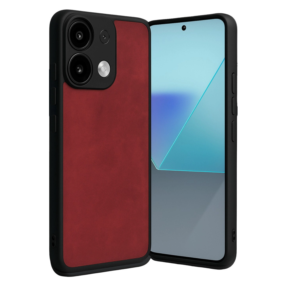 Xiaomi Redmi Note 13 Pro 5g Kılıf Aras Deri Kapak - Kırmızı