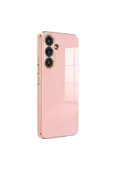 Newface Samsung Galaxy S24 Fe Kılıf Volet Silikon - Pembe