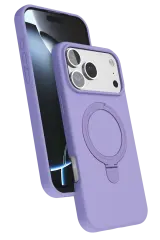 Newface Apple İphone 17 Pro Regal Magsafe Standlı Kapak - Lila