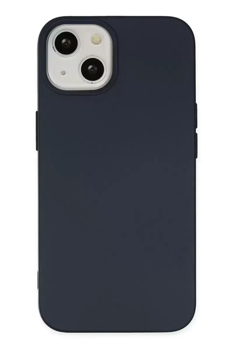 Newface Apple İphone 15 Kılıf Nano İçi Kadife Silikon - Lacivert