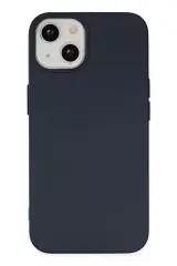 Newface Apple İphone 15 Kılıf Nano İçi Kadife Silikon - Lacivert