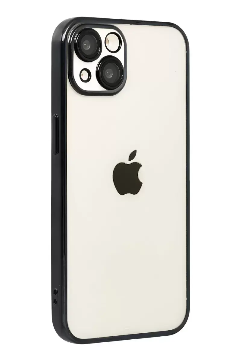 Newface Apple İphone 15 Razer Lensli Silikon - Siyah