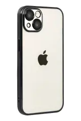 Newface Apple İphone 15 Razer Lensli Silikon - Siyah