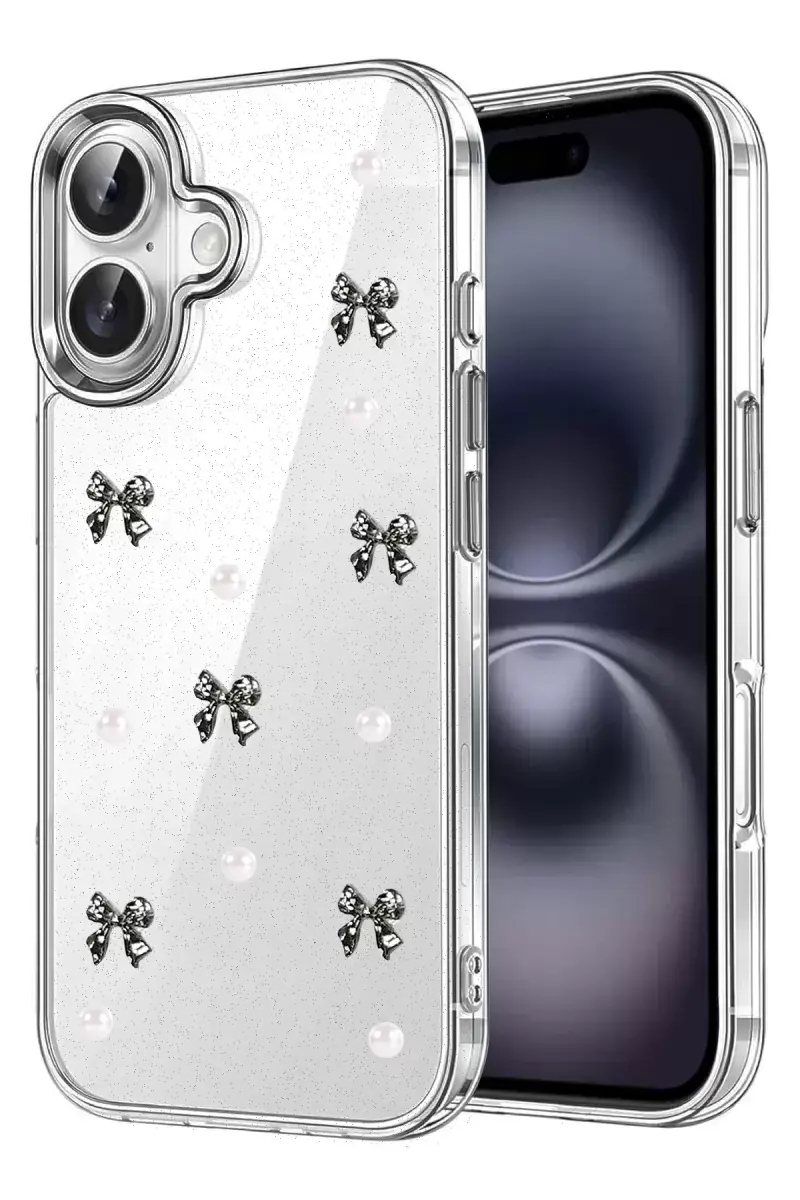 Newface Apple İphone 16 Fiyonk Desenli Kapak - Desen 8