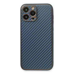 İphone 13 Pro Kılıf Coco Karbon Silikon - Mavi