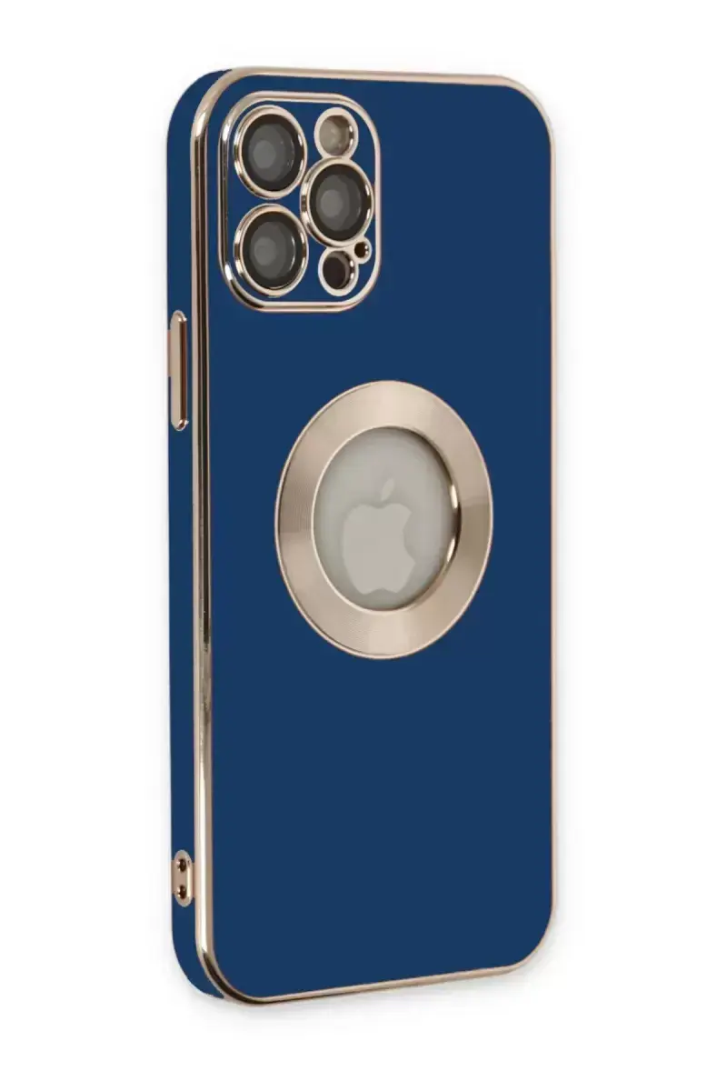 Newface İphone 12 Pro Max Kılıf Store Silikon - Mavi