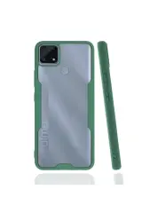 Newface Realme C25 Kılıf Platin Silikon - Yeşil