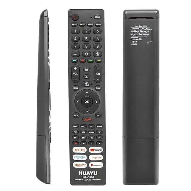 Huayu Rm-l1655 Netflix-youtube-prime Video-google Play Tuşlu Universal Lcd Led Tv Kumandası