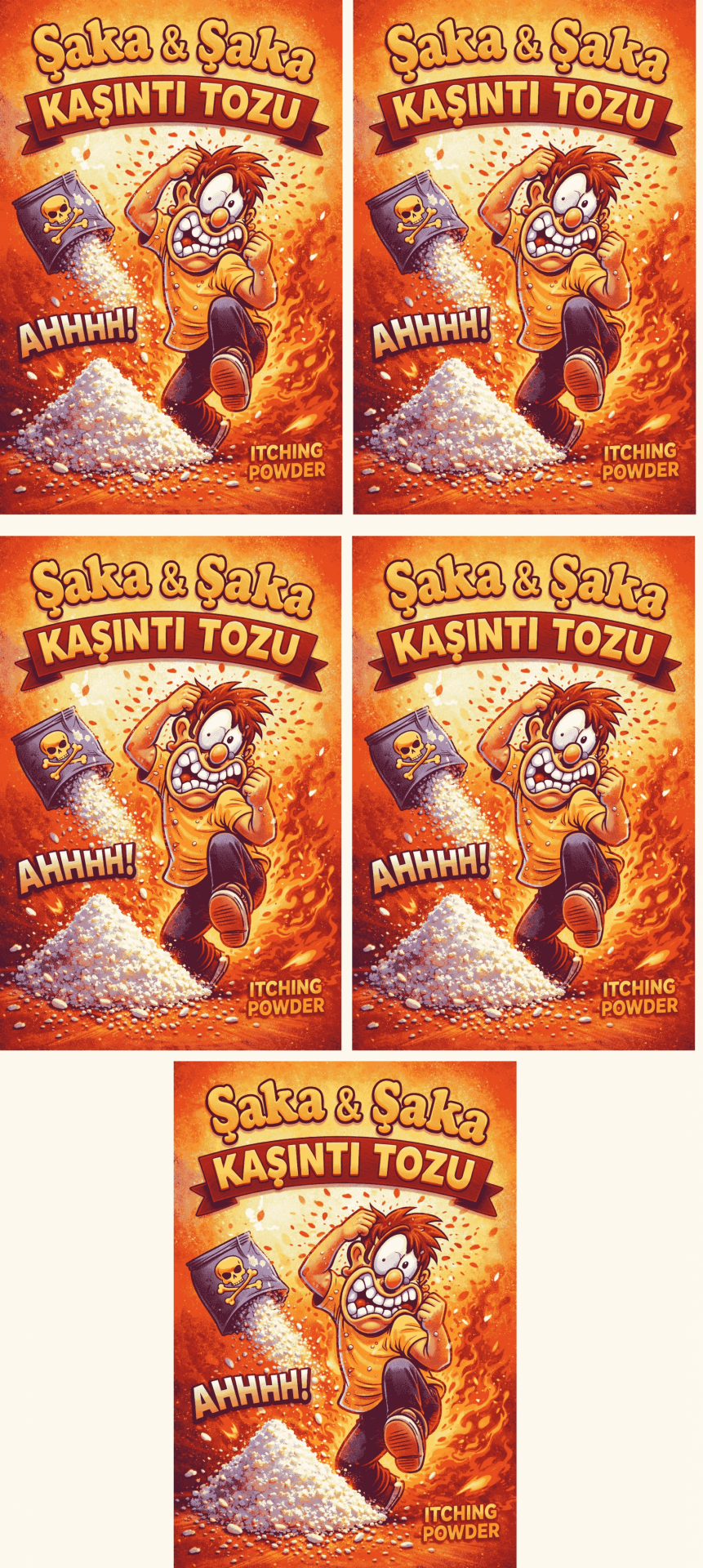 5 Adet Kaşıntı Tozu Şaka Kaşıntı Tozu Eğlence Şaka Amaçlı Toz