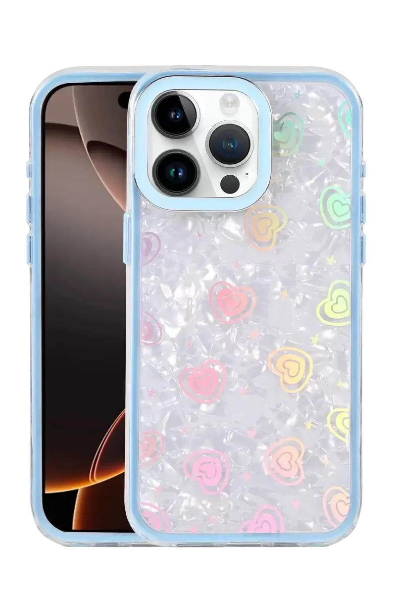 Newface Apple İphone 14 Pro Max Lumi Desenli Kapak - Mavi