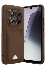 Newface Xiaomi Redmi Note 15 4g Kelvin Kartvizitli Silikon - Kahverengi