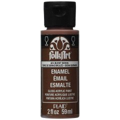 Folkart Enamel Akrilik Boya 59ml. N:4014 Burnt Sienna