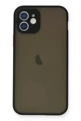 Newface İphone 12 Mini Kılıf Montreal Silikon Kapak - Siyah