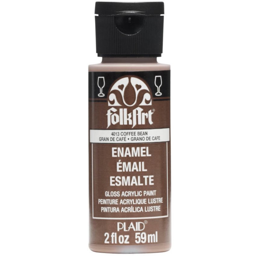 Folkart Enamel Akrilik Boya 59ml. N:4013 Coffee Bean