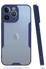 Newface İphone 14 Pro Max Kılıf Platin Silikon - Lacivert