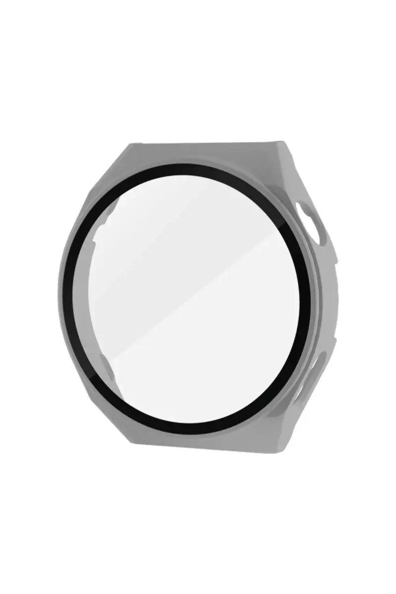 Newface Huawei Watch Gt3 Pro 46mm Dota Camlı Kasa Ekran Koruyucu - Uzay Grisi