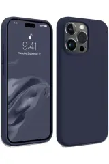 Newface İphone 15 Pro Kılıf First Silikon - Lacivert