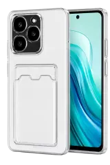 Newface Realme C61 Kılıf Kart Şeffaf Silikon - Şeffaf