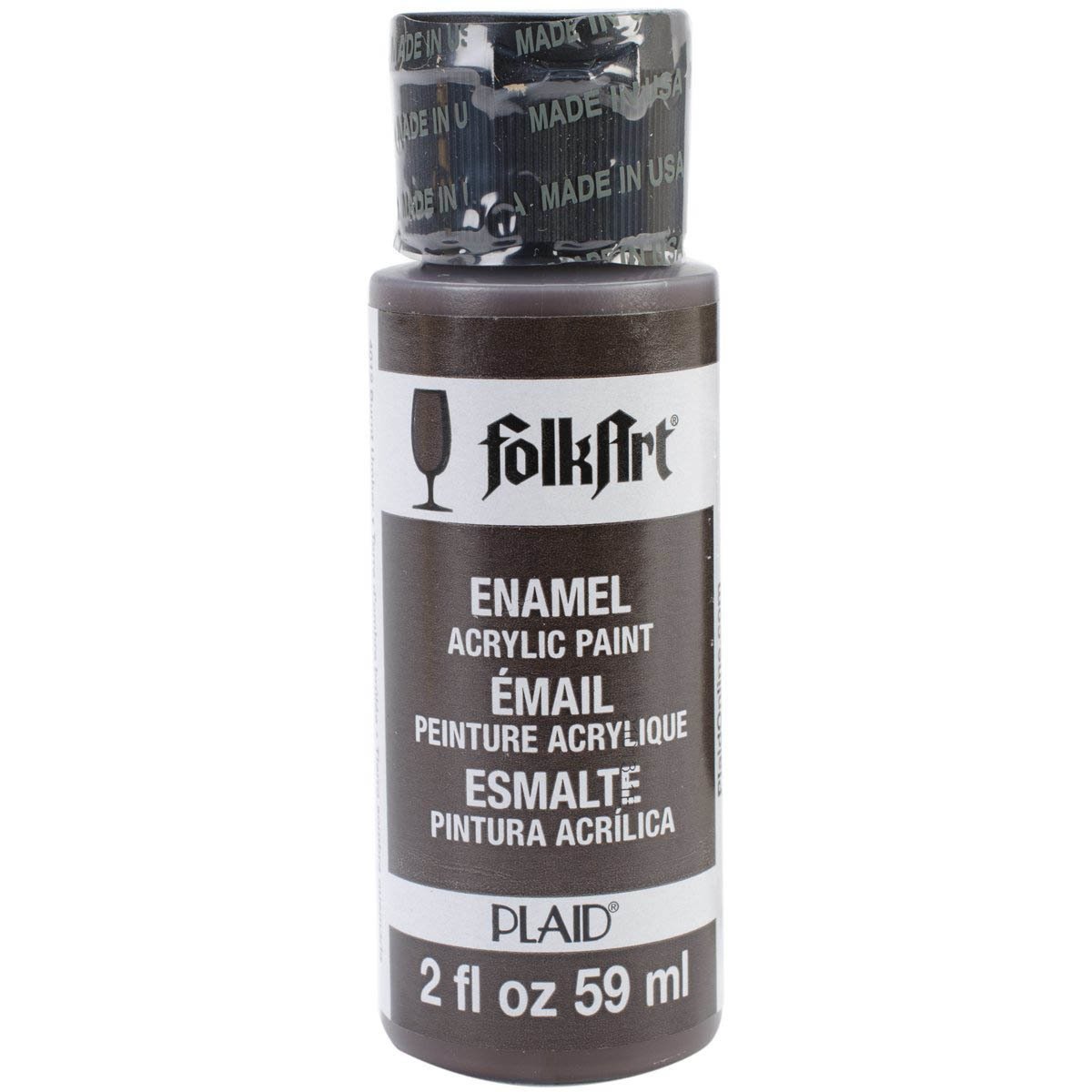Folkart Enamel Akrilik Boya 59ml. N:4012 Burnt Umber