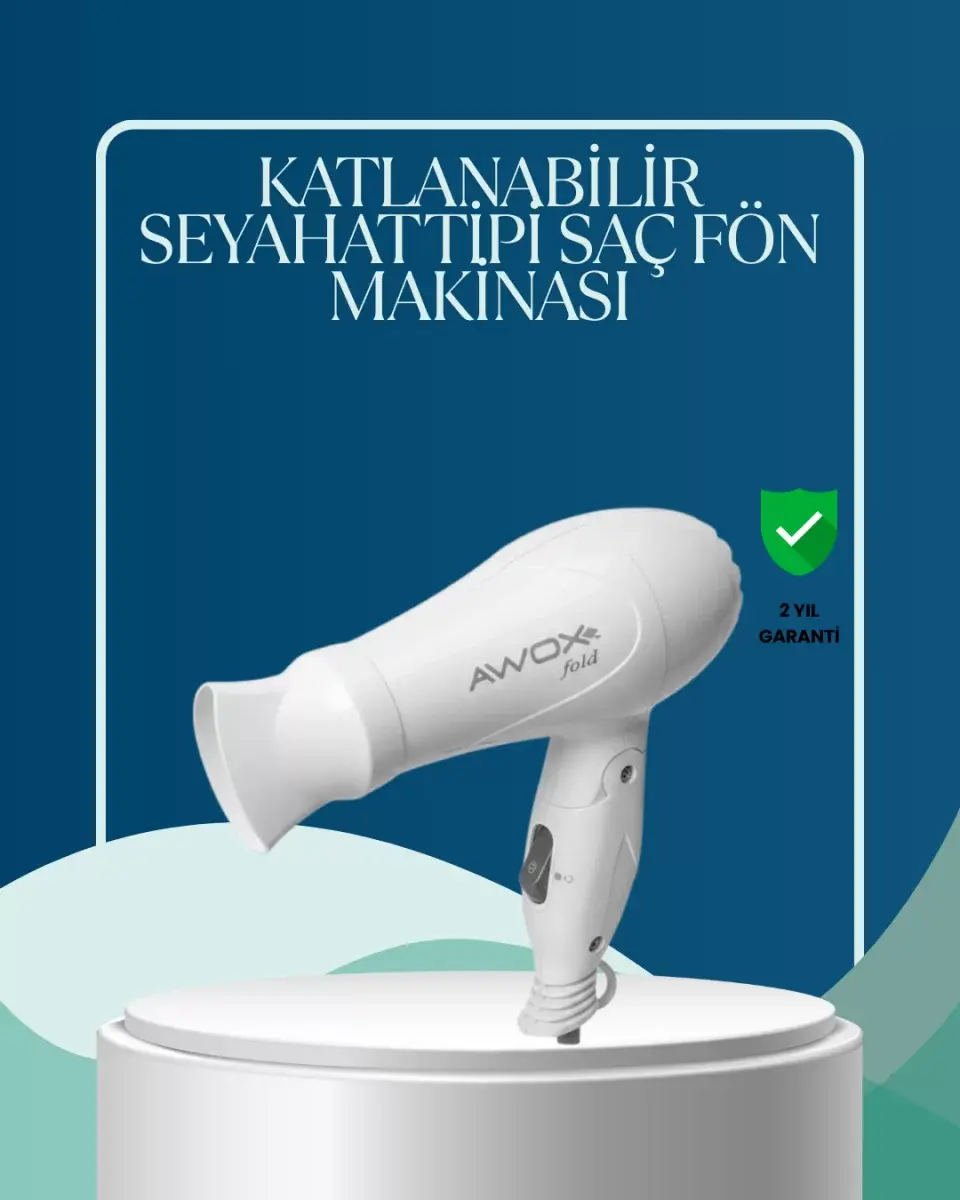 Seyahat Uyumlu Saç Kurutma Makinesi Hafif Ve Kompakt