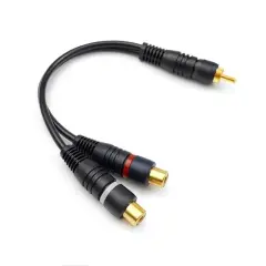 Elektromer 1 Rca Erkek 2 Rca Dişi 25 Cm Anfi Y Kablo