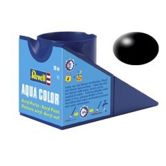 Aqua Color Maket Boyası - Black Silk Mat - 18ml - 36302