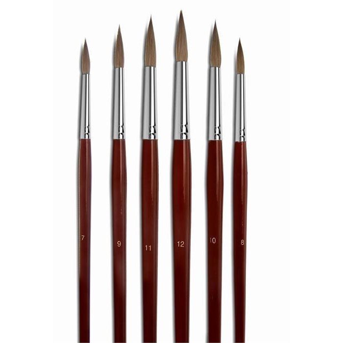 Samur Kılı Fırça Seti, 6 lı Set