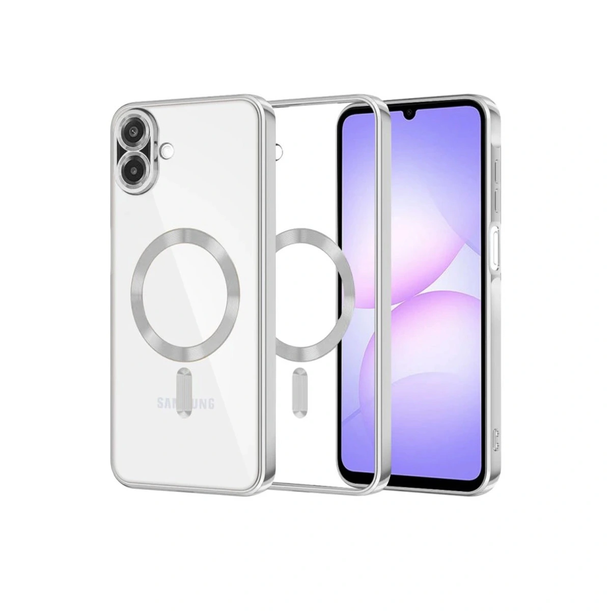 Samsung Galaxy A07 4g Kross Magneticsafe Kapak - Gümüş
