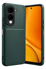 Newface Vivo Y29s Auto Focus Karbon Kapak - Koyu Yeşil