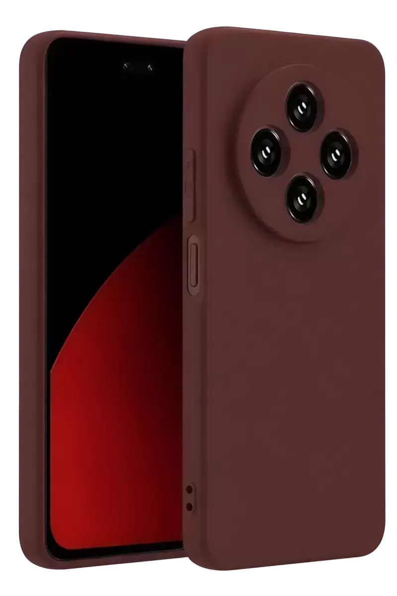 Newface Xiaomi Redmi 14c Kılıf First Silikon - Bordo